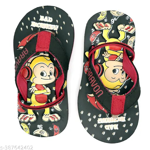 Multi-colored EVA kids' flip flops for boys, trendy and comfortable, ideal for home, beach, or outdoors (9-12M to 2.5Y)