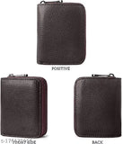 Solid leather 9-slot wallet with 2 money pockets and coin purse for men/women, handmade by Indian artisans. Measures 105 x 85 x 25 cm