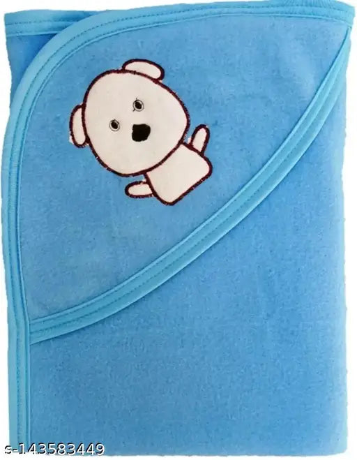 Soft fleece newborn blanket set, 3-pack for baby boys & girls, super soft cotton, eco-friendly colors, all-season sleep bag, free size (30x24in), made in India