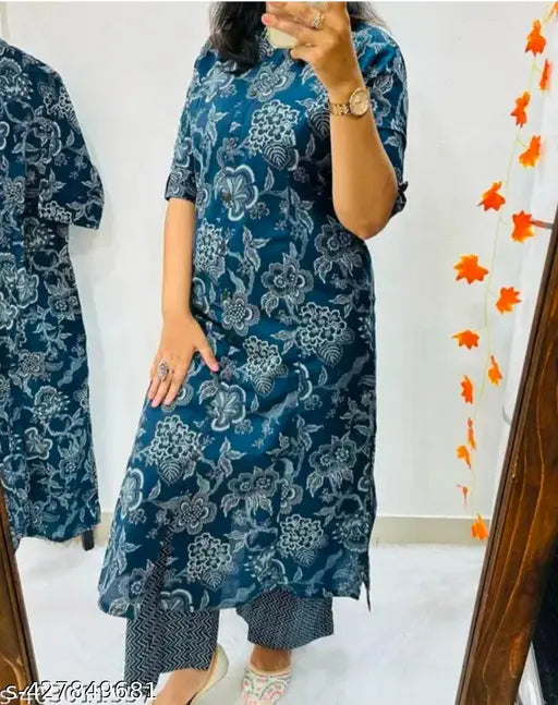 Rayon printed kurta sets with palazzo bottoms by Preeti Fashion, featuring short sleeves and vibrant designs for M, L, XL, XXL sizes