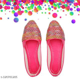 Pink multi-color patent leather ballerina flats - trendy and comfortable for casual office wear or parties, soft sole for comfortable feet