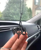 Black adjustable chain Islamic Allah pendant style auto accessory, premium laser cut acrylic, car rearview mirror hanging decor