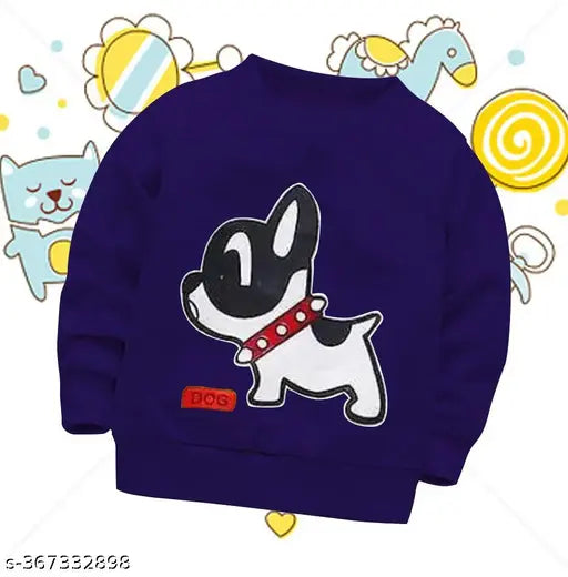 Cotton blend printed net sweater for girls aged 2-12 years, funky style