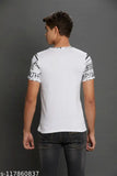 Skittzz men's printed roundneck cotton blend t-shirt, short sleeves, vibrant design