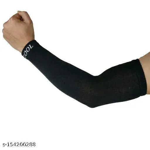 Black nylon breathable hand gloves, pack of 3 for comfort and protection