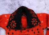 Wool sweater combo set, heart print, long sleeves, bayb girls (1-2 years), India