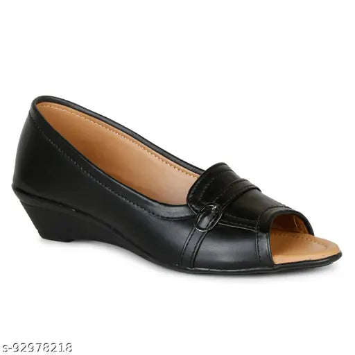 Synthetic leather trendy wedge sandals for women and girls in various sizes (IND-3 to IND-9), slip-on design for formal and casual wear, origin India