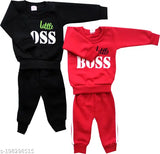 Agile Funky Boys Cotton Blend Top & Bottom Sets, printed top and solid bottom for 0-6M & 6-12M babies, soft and high-quality Indian fabric