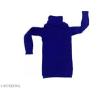 Woolen high neck sweaters (set of 3) for baby boys and girls in solid patterns, suitable for winter wear. Comfortable, soft cotton fabric, ideal for kids' daily wear