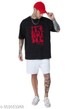 Trendy oversized cotton blend men's half sleeve round neck T-shirt, plus size available in various styles from Trond's latest collection