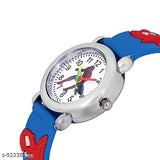 Blue Spiderman Kids Watch with White Dial