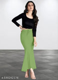 Light green Lycra and elastic saree shapewear, anti-chafing thigh band, designed for slimming abdomen, thighs, and back, India origin