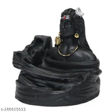 Resin Adi Shankara backflow cone incense holder with 10 cones - decorative showpiece for festive occasions, net quantity 1, size 10cm x 12cm x 8cm