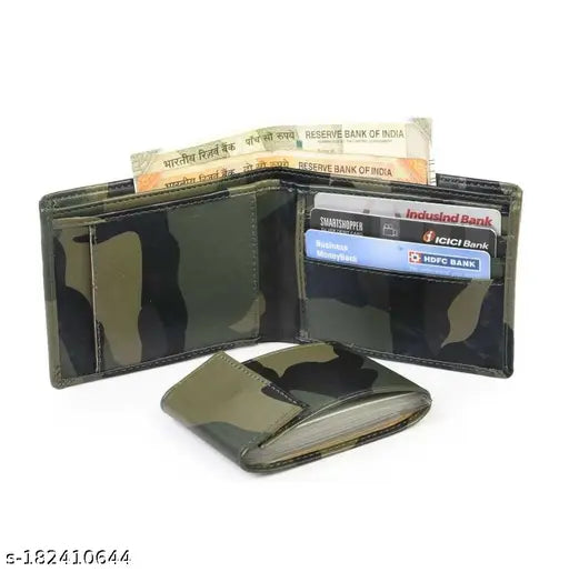 Moody Max Camouflage Army Print Wallet For Mens - 10 Cards Slot