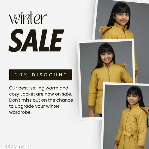 Cute baby yellow jacket, soft fabric, winter wear