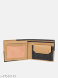 Brown PU bi-fold wallet with 9 card slots, 2 currency pockets, 2 secret compartments, coin pocket, ID window, zippered compartment, & photo sleeve. Stylish, compact, and durable wallet made from polyester fabric. Perfect gifting solution for men of all age groups in India