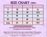 Size chart in inches, colorful skirt for women, available sizes: 4, 6, 8, 10, 12 and 14