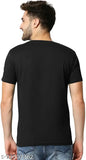 Black and blue Avengers cotton t-shirt for men with red print, casual stylish design, short sleeves, and a premium brand quality
