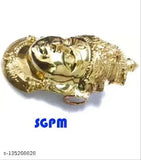 Brass Ammavari Face Varalakshmi Face Sravanamasa Lakshmi decorative showpiece (18x85cm), Indian gold idols on display