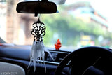 Acrylic Lord Ganesh dream catcher, Indian car hanging decor, handcrafted for positive vibes & cultural significance, 20cm long