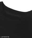 Women's black, thin, super soft, half-sleeve t-shirt