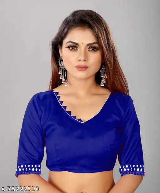 Rajshahi Georgette crepe saree with blue and white stripes