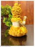 Polyresin Krishna Idol, 7cm x 12.5cm, Indian-made home decor or pooja gift showpiece for various occasions