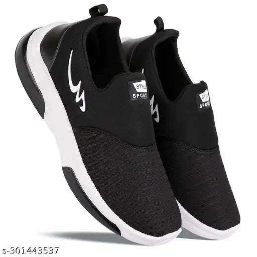 Boys casual sport shoes, black, no laces
