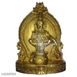 Polymarble Ayyappa statue, 45-inch tall God idol for home decor, Indian origin