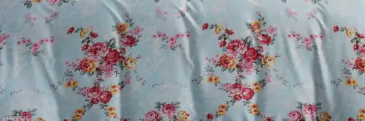 High-quality, 180 TC cotton double king floral printed flat bedsheet with 2 pillow covers, ideal for AC rooms, microfiber fabric with elastic fit for perfect fit. Made by AIVIRA, originates from India