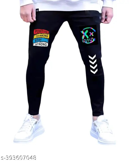 Denim men's jeans, newest solid-pattern style from India. [Solid Denim Men's Jeans - Latest Style from India]