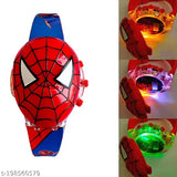 Red and blue glow watch, Spiderman theme, music feature