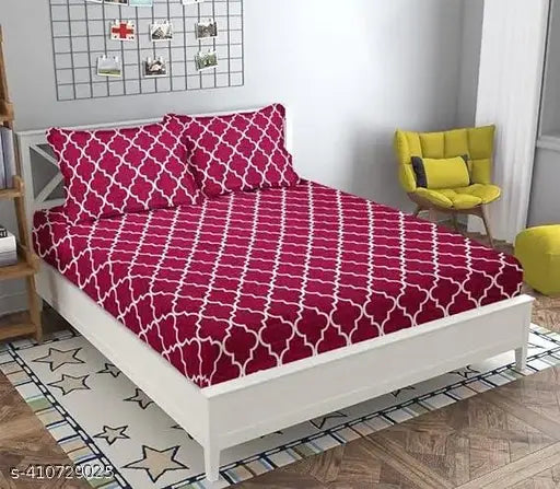 Glace cotton superfine double king floral abstract striped flat sheets (270 thread count), ideal for summer, adult use, machine washable