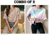 Large women's graphic printed t-shirt