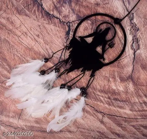Black acrylic Dream Catcher Shiva for car decor, symbolizing Lord Shiva and positive vibes