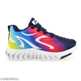 Colorful kids' sneakers with lace-up fronts