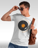 Green polycotton FLYIND Vogue mens typography round t-shirt, set of 4 for summer wear