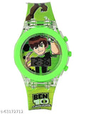 Disco light glowing kids' watch with color change feature, ideal gift for children aged 3-9