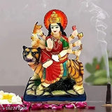 Resin handcrafted Sherawali MATA Durga Maa Murti statue, 6 inch Indian devotional showpiece