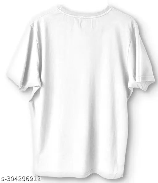 White polyester Demon Slayer printed unisex casual wear round neck half sleeve T-shirt, high quality fabric and printing, comfortable fit for men's and women's, wash resistant up to 60 degrees, suitable for jeans, capri, shorts