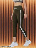 Women's solid side-striped stylish jegging in polyester, available in multiple sizes from 26 to 34