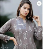 Embroidered rayon kurta set with palazzos for women, fashionable Jivika Indian outfit in multiple sizes