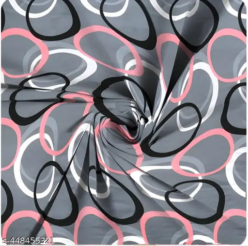 Multicolor glace cotton, geometric-patterned flat sheets for single bed, low price, ideal for adult use in summer, origin India