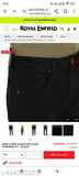Men's black polycotton solid denim jeans - size 28, 30, 32, 34 from India