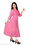 Rayon Casual A-Line Kurti, solid self-design, perfect for formal or informal events in India