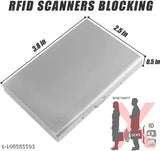 Classic Metal Waterproof Wallet, sleek and sturdy, holds 6 cards, perfect for business and travel