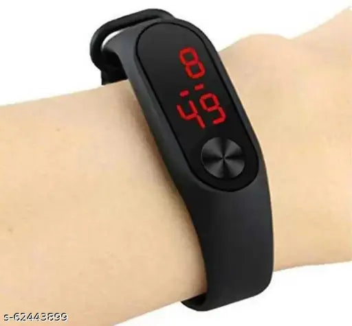 Silicon digital watch combo, A1C NEW DIGITAL COMBO WATCH0169, men's free size (21mm), Indian-made stylish timepiece