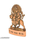 Metal brass religious idol Hindu Durga Goddess lion blessings