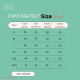 Peach satin women's night suit set with shorts, featuring short sleeves, chic collar, and pocket detail. 100% silky satin fabric, ideal for slumber parties or bridal nights. Made in India