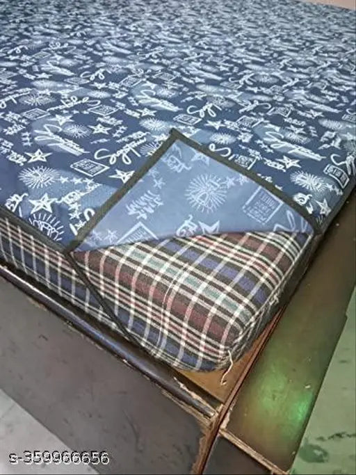 Checkered PVC waterproof bedsheet, size 72x78 inch for child or adult, ideal for double bed. Made in India